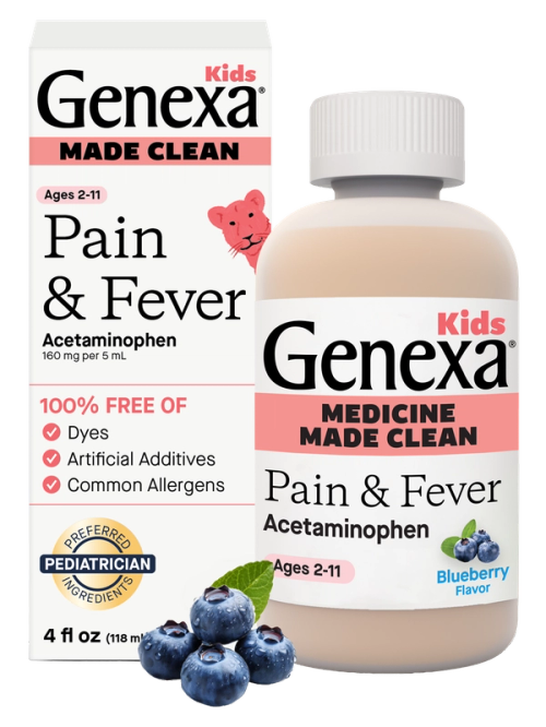 Kids' Pain & Fever Blueberry Flavor