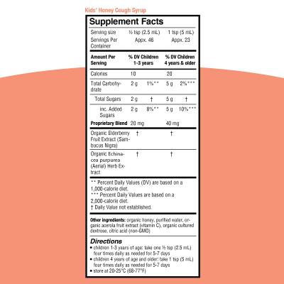 Kids Cough, Pain & Fever Relief 4-Pack Bundle Supplement Facts