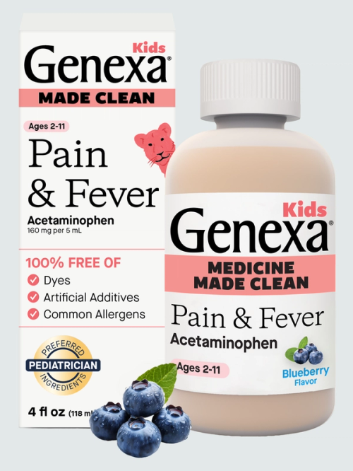 Kids' Pain & Fever Blueberry Flavor