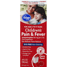 Kroger - Children's Cherry Flavor Pain & Fever Relief Liquid