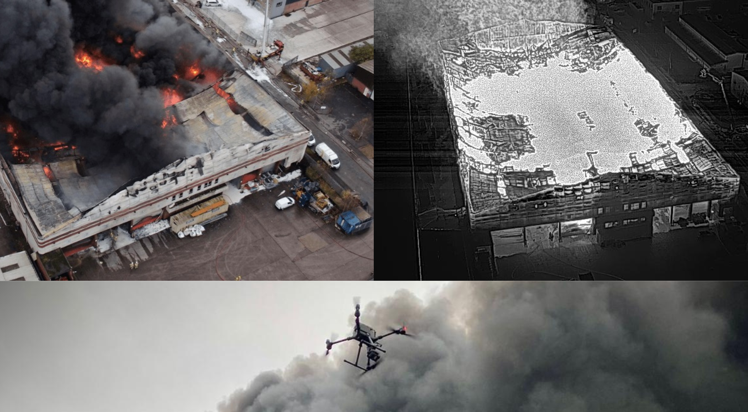 Drones provide vital situational awareness during a fire.