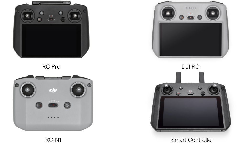 DJI Drone Controller Comparison: DJI RC Pro vs DJI RC vs DJI RC-N1 vs DJI Smart Controller