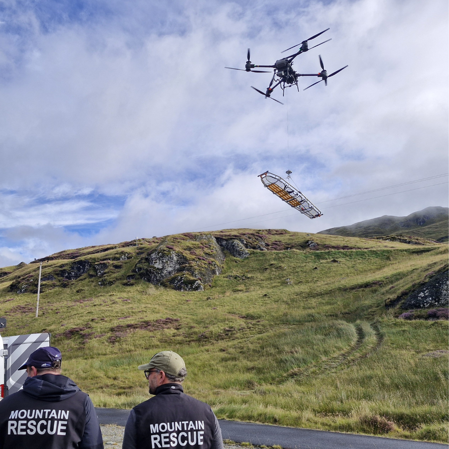 DJI FlyCart heavy-lift drones.