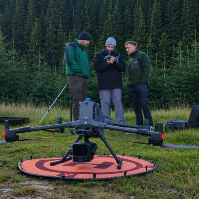 Heliguy drone survey training.