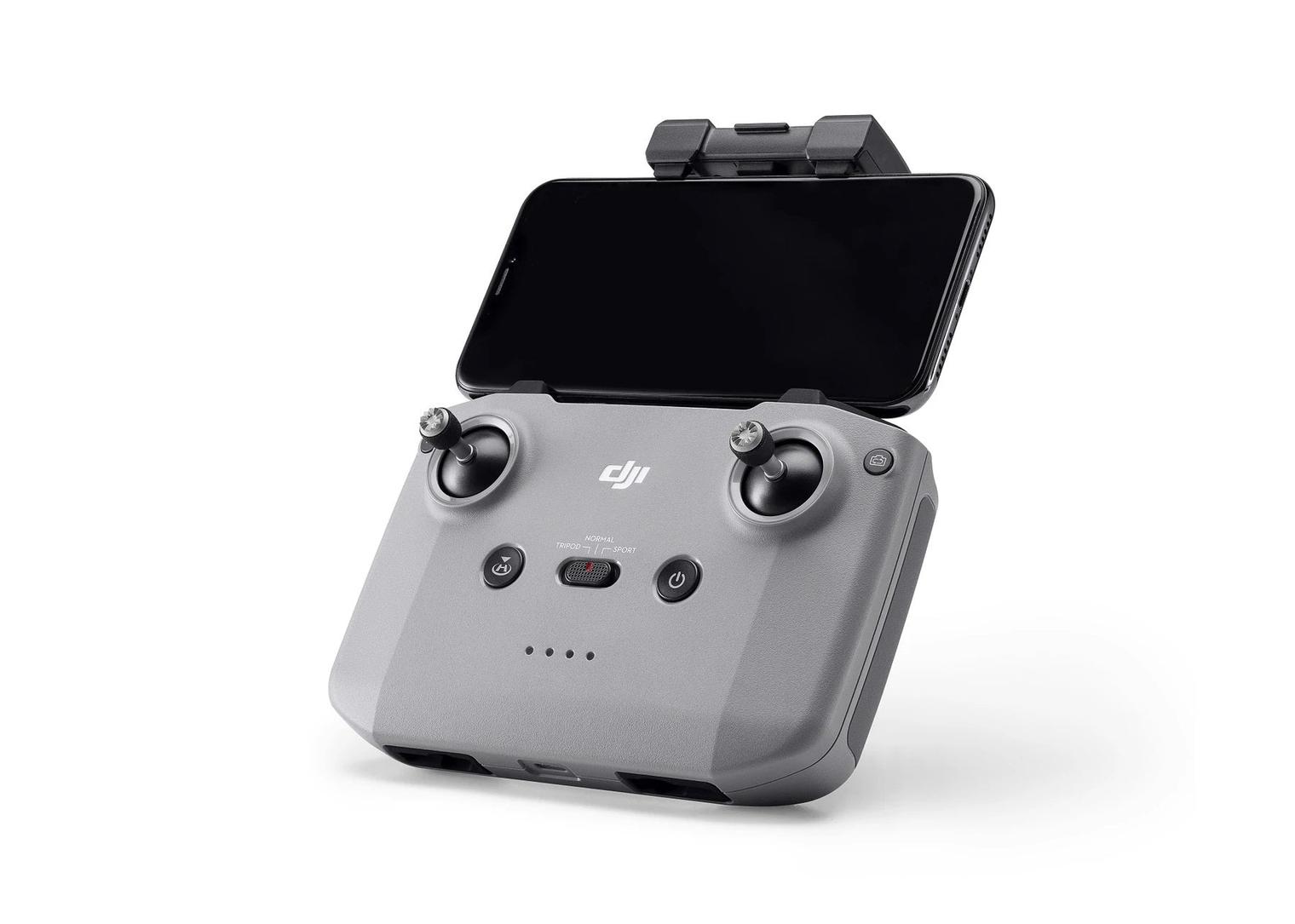 DJI RC-N1 with smart phone.