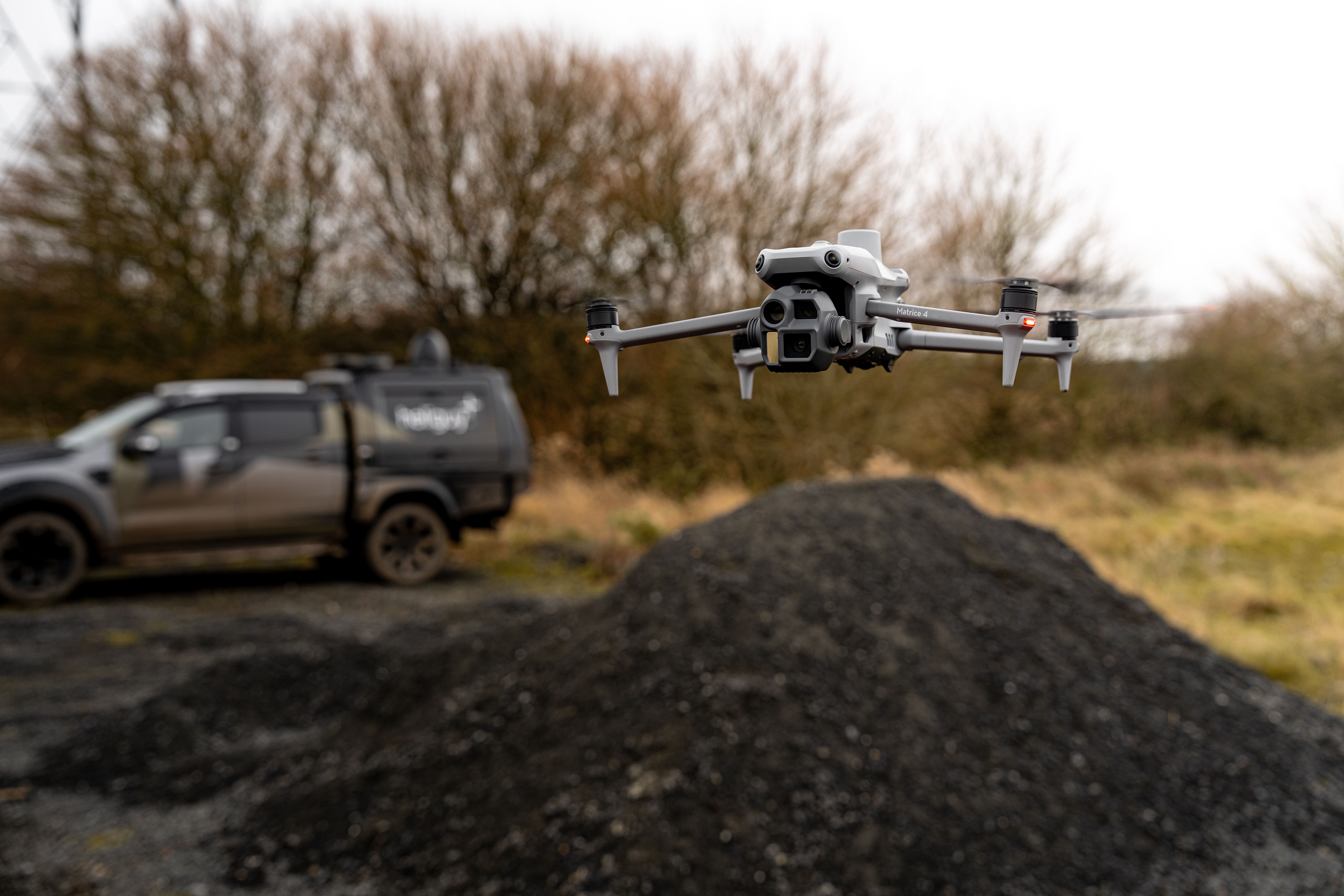 Aerial LiDAR point cloud of a substation site