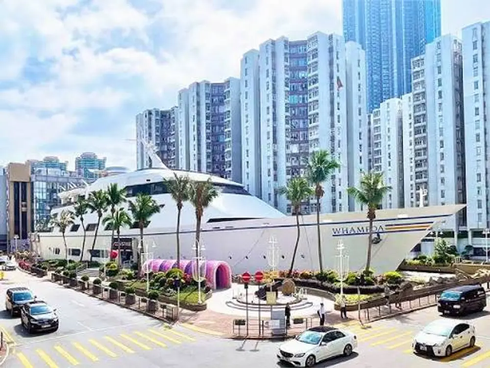 The Whampoa shopping mall cruise ship building Hong Kong