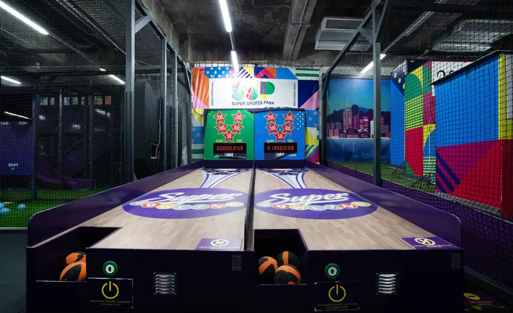 indoor trampoline park climbing wall zipline Hong Kong