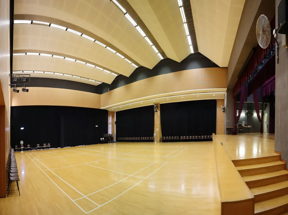 university multipurpose sports hall badminton courts