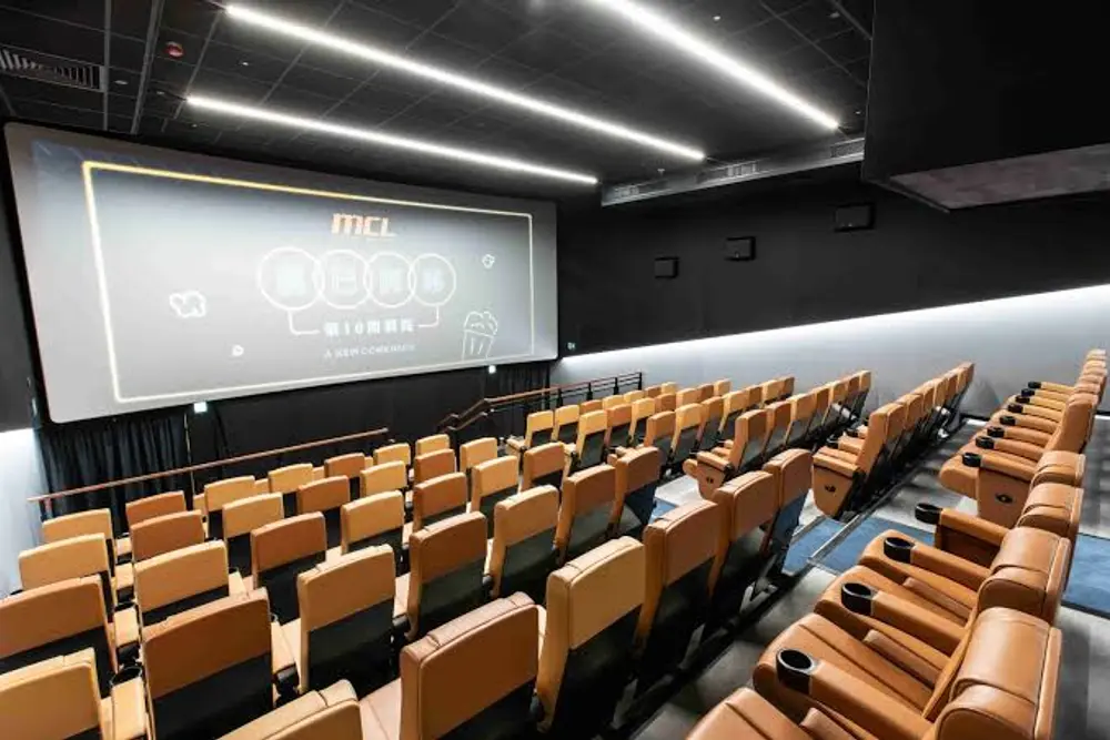 retro style cinema lobby industrial design Hong Kong