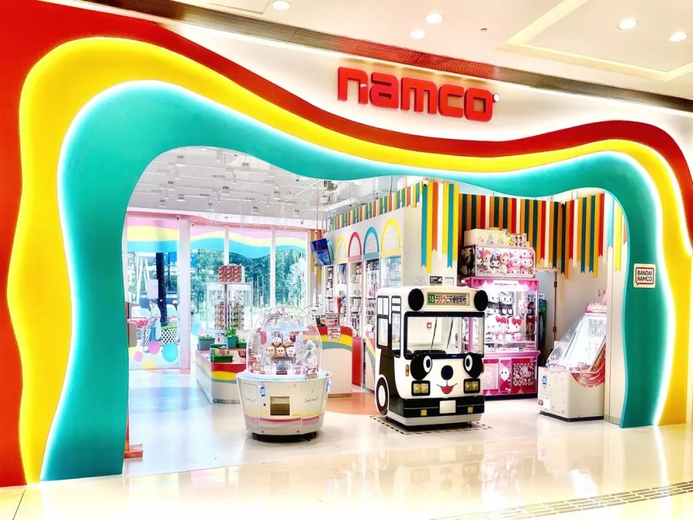 Namco arcade game centre Hong Kong claw machines