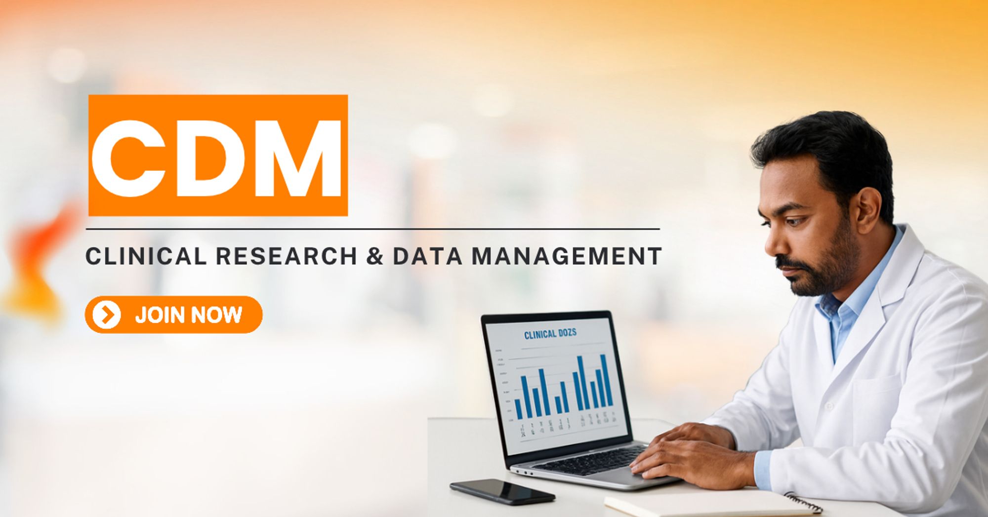 Clinical Data Management (CDM) is a vital part of clinical research that ensures accurate, reliable, and high-quality clinical trial data. It involves collecting, cleaning, validating, and managing data to support safe and effective healthcare decisions.