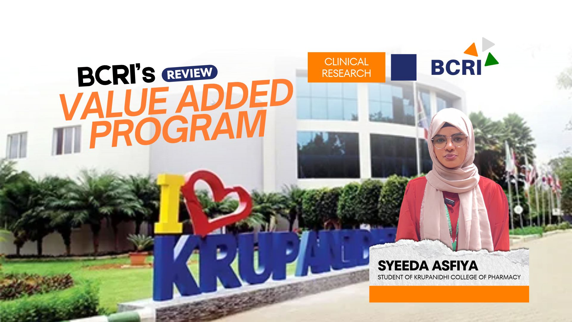 Krupanidhi College of Pharmacy, Bengaluru — BCRI workshop
