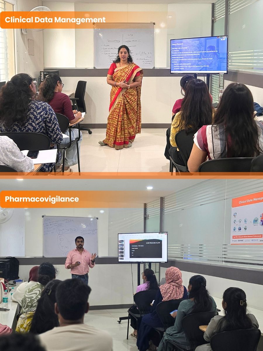 BCRI classroom training session with instructors teaching students in a professional learning environment.