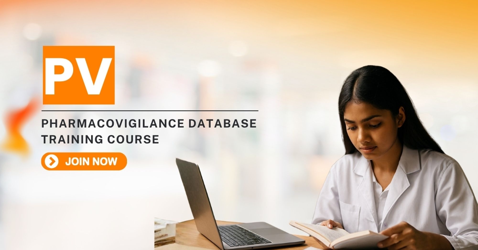 BCRI Pharmacovigilance course banner promoting industry-focused training in drug safety, adverse event reporting, pharmacovigilance processes, and career opportunities in clinical research.