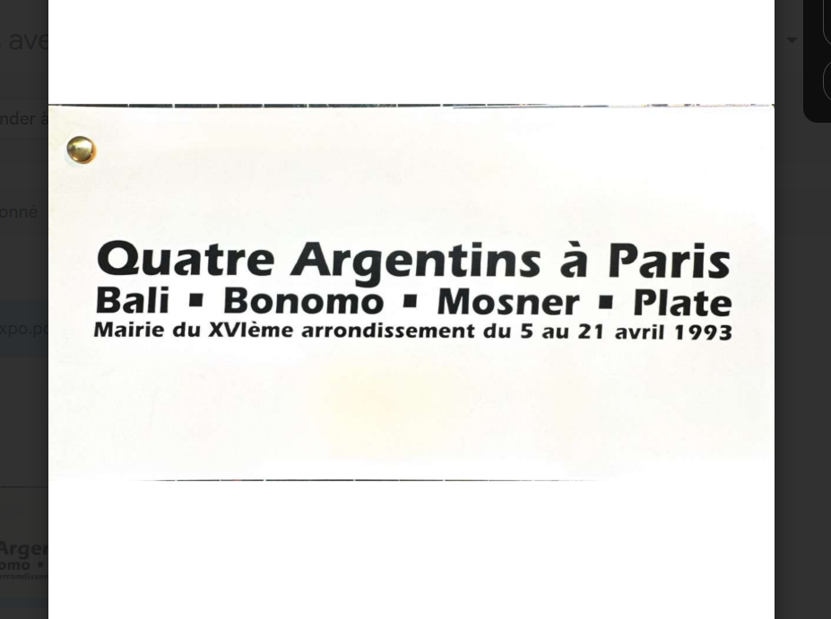 Quatre Argentins à Paris (Bali.Bonomo.Mosner.Plate)
