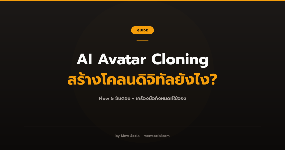 AI Avatar Cloning คืออะไร? คู่มือสร้างโคลนดิจิทัลที่พูดแทนคุณได้ [2026]