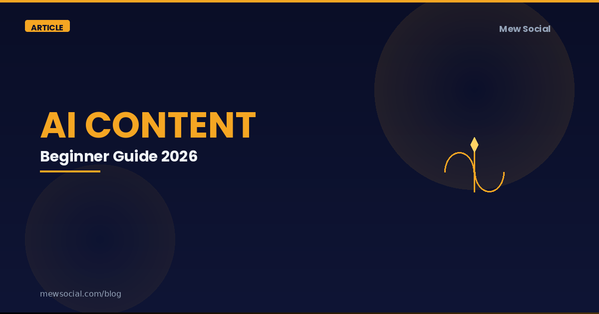 เริ่มต้นใช้ AI สร้าง Content — คู่มือสำหรับมือใหม่ 2026