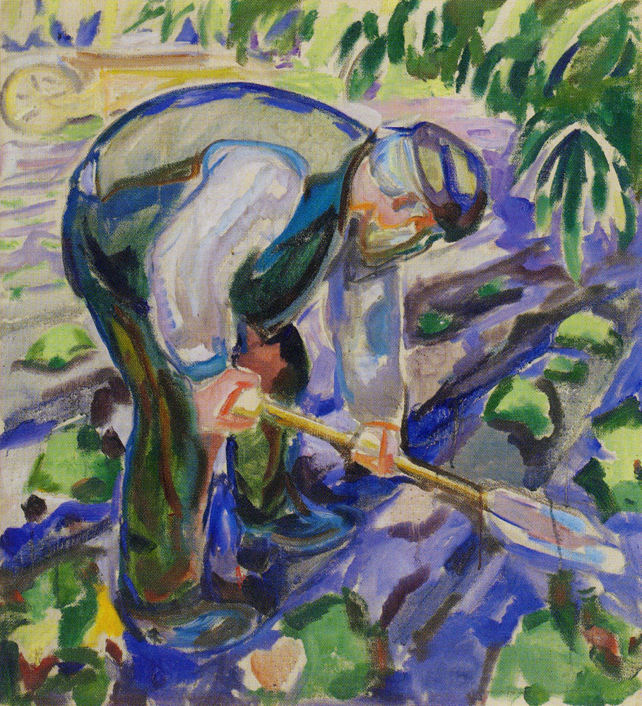 Homem cavando, por Edvard Munch