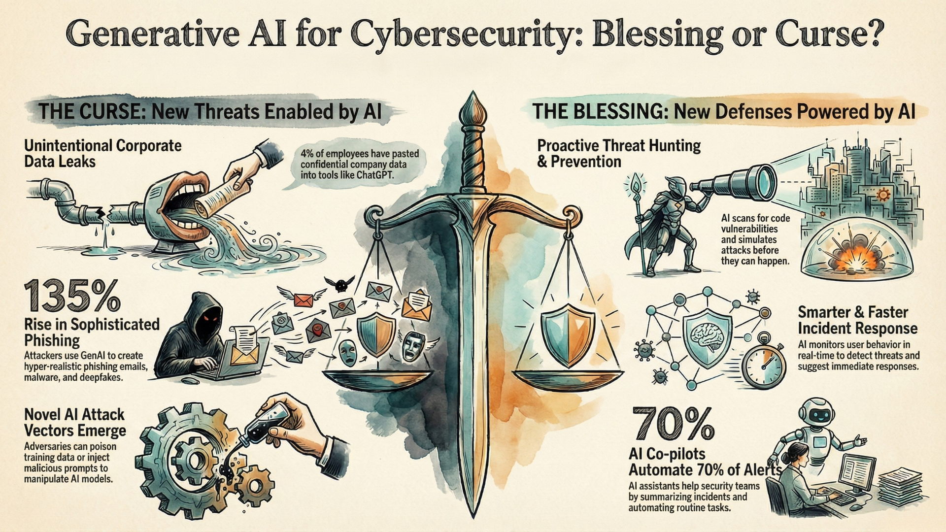 Generative AI: A Blessing or a Curse for Cybersecurity?