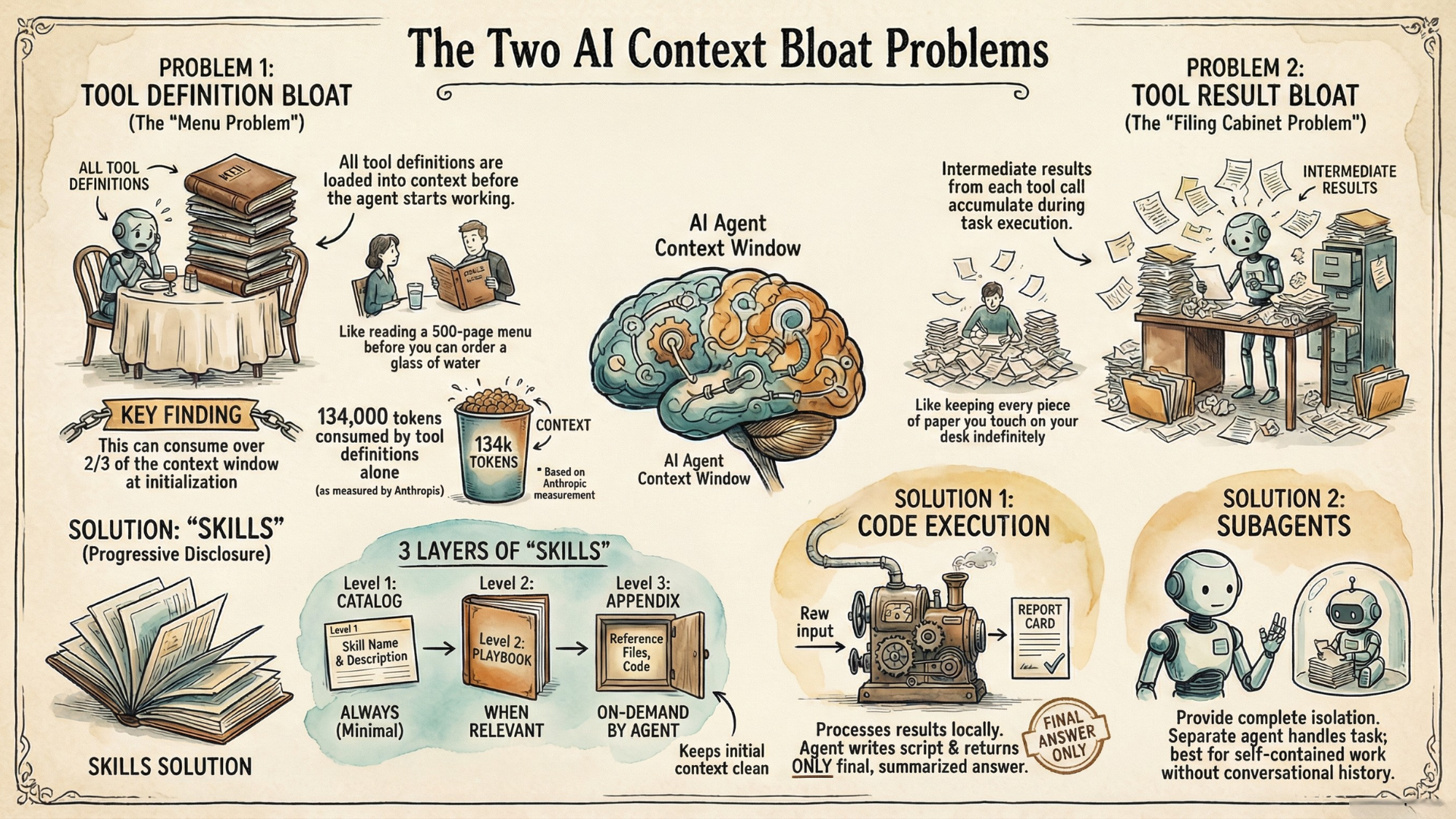The Two Context Bloat Problems Every AI Agent Builder Must Understand