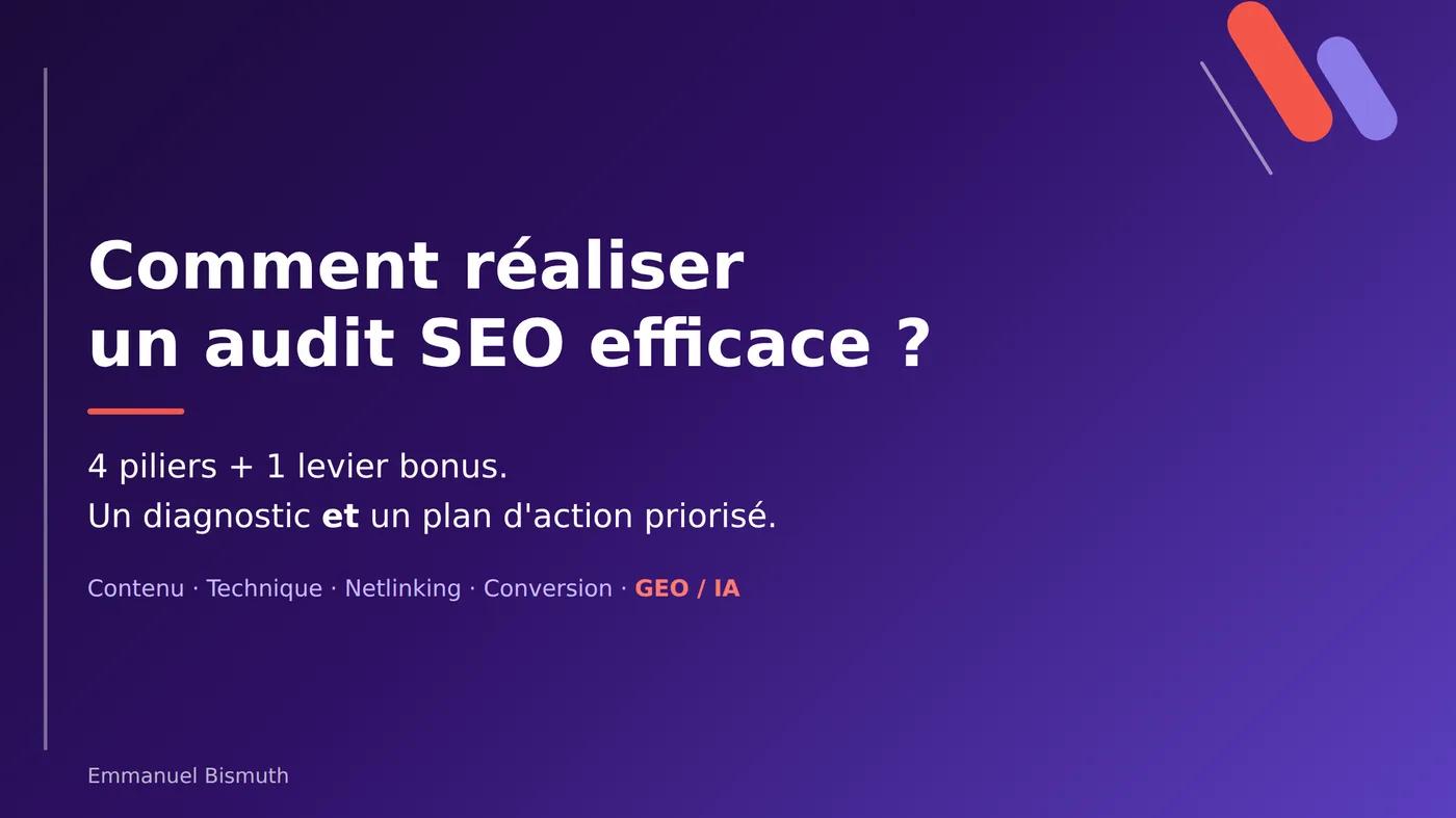 Comment réaliser un audit SEO efficace ?