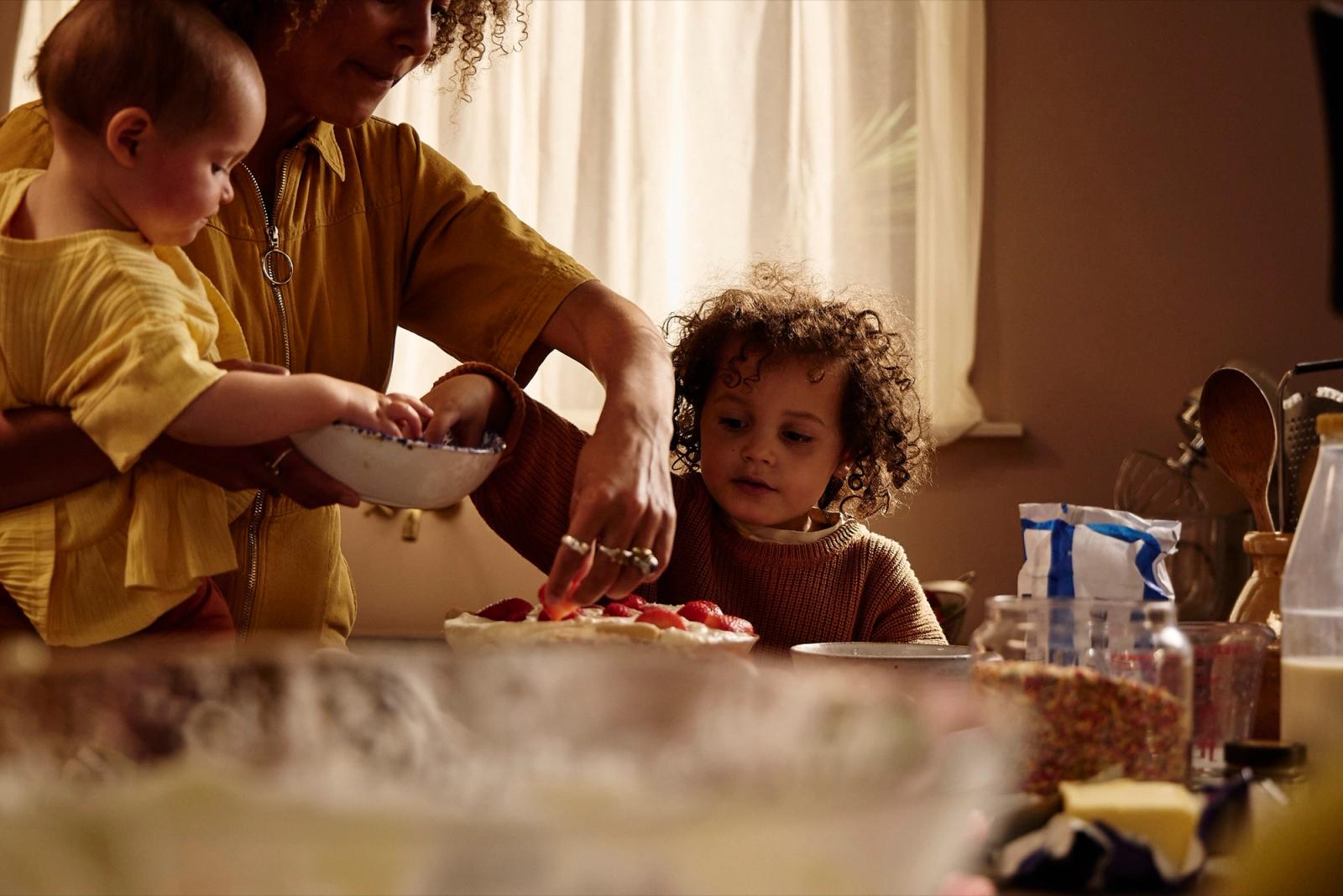 Family Making Trifle Large Format Films