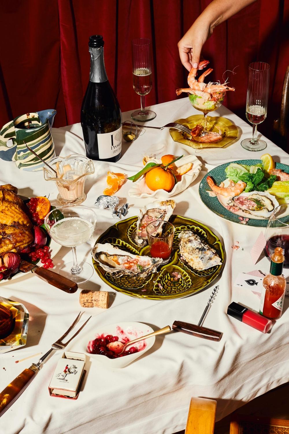 Oysters Prawns Christmas
