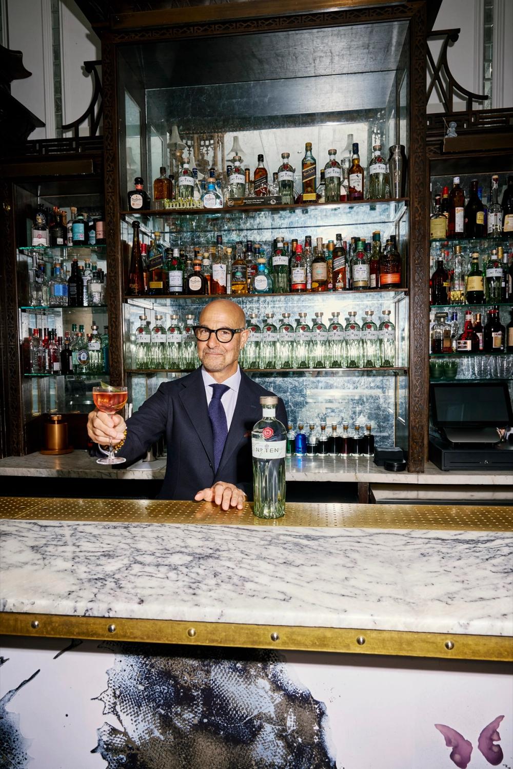 Making Cocktail Stanley Tucci Tanqueray