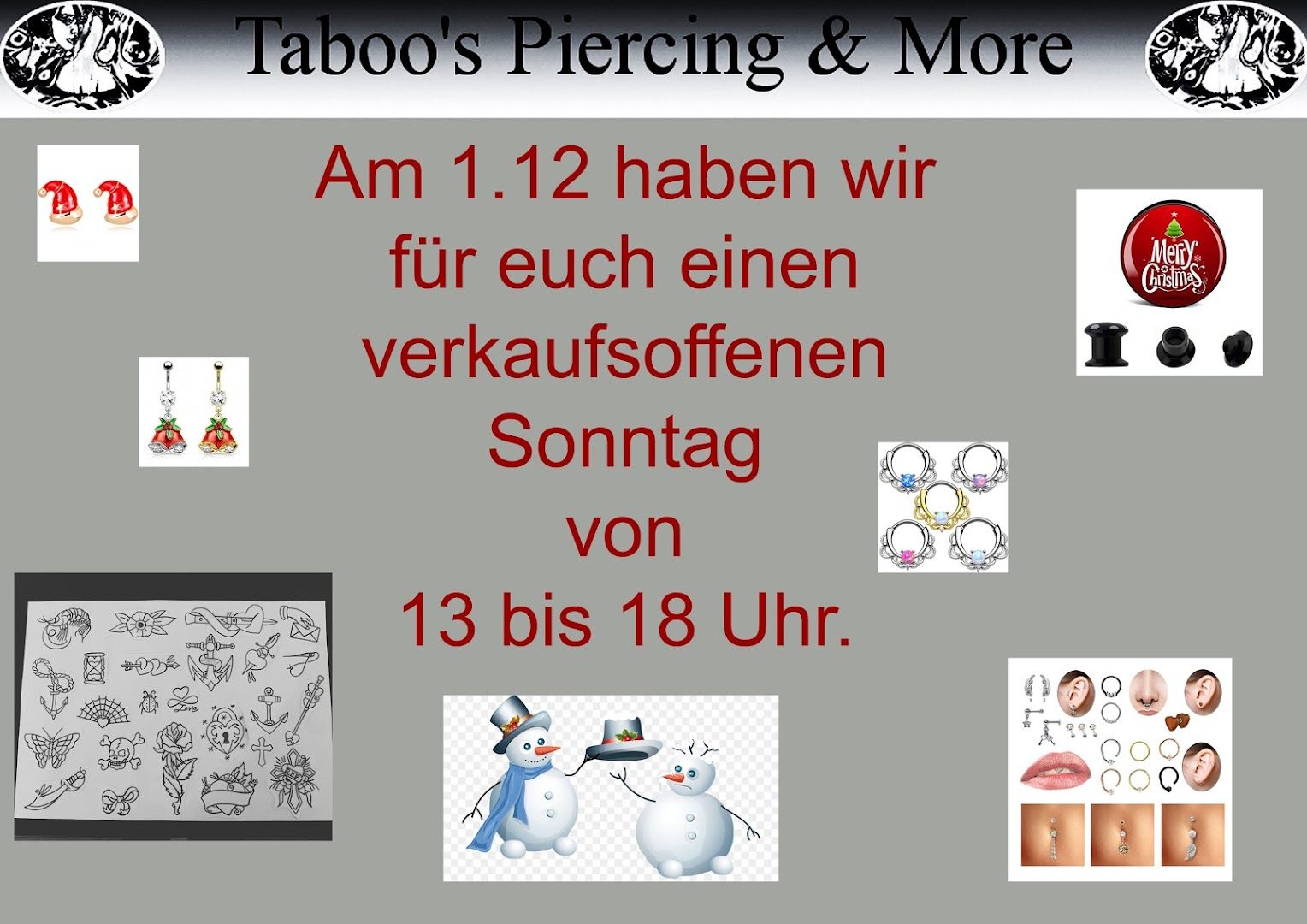 tabo's piercing & more am 1, 2 haben wi furstenn