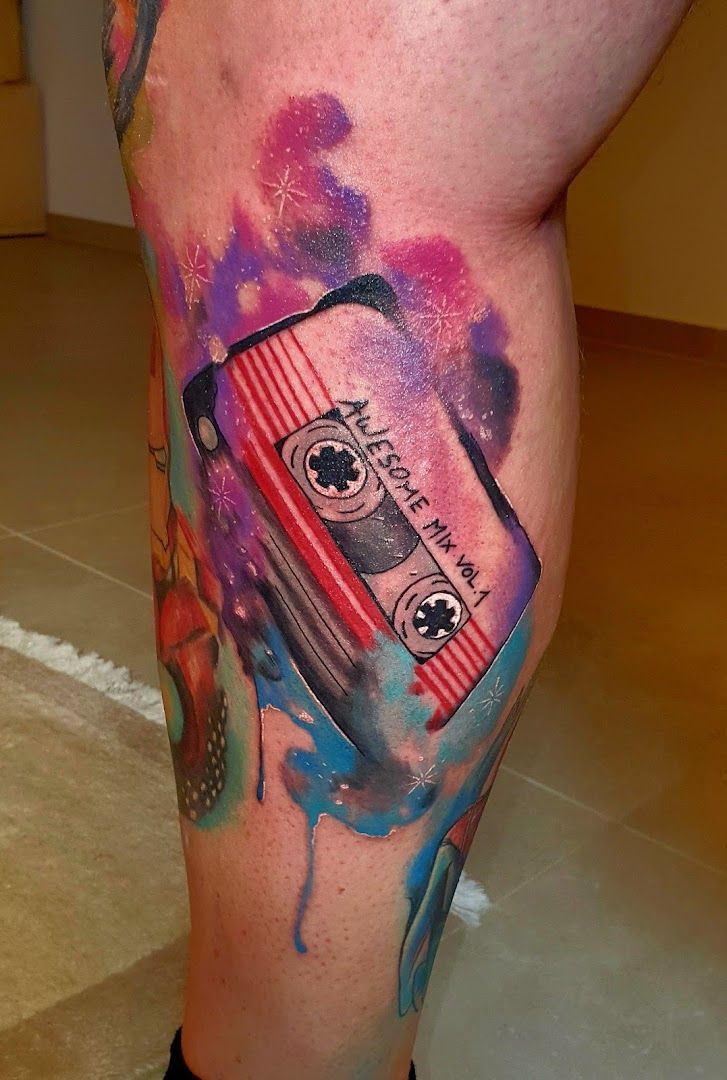 a cover-up tattoo of a cassette cassette cassette cassette cassette cassette cassette cassette cassette cassette cassette cassette cassette cassette cassette, ansbach, germany