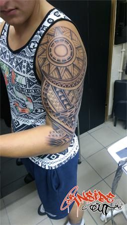 a man with a narben tattoo on his arm, mönchengladbach, germany