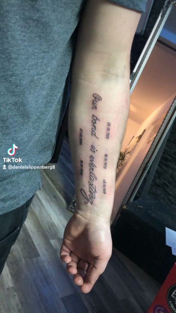 a man with a narben tattoo saying ` ` ` ` ` ` ` ` ` ` ` ` `, ansbach, germany