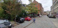 a street with cars parked on it