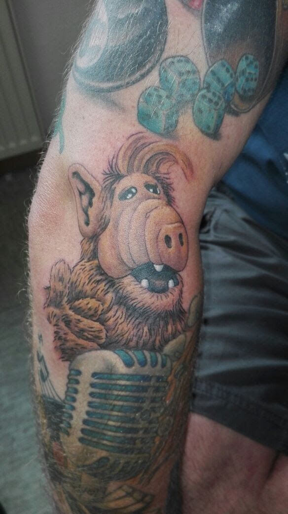 a japanische tattoos in leipzig of a bear and a bear cub, lahn-dill-kreis, germany