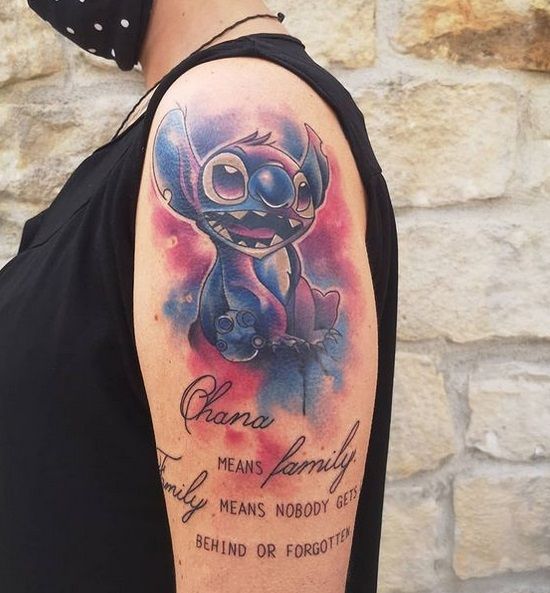 a narben tattoo with a cartoon character on it, bodenseekreis, germany