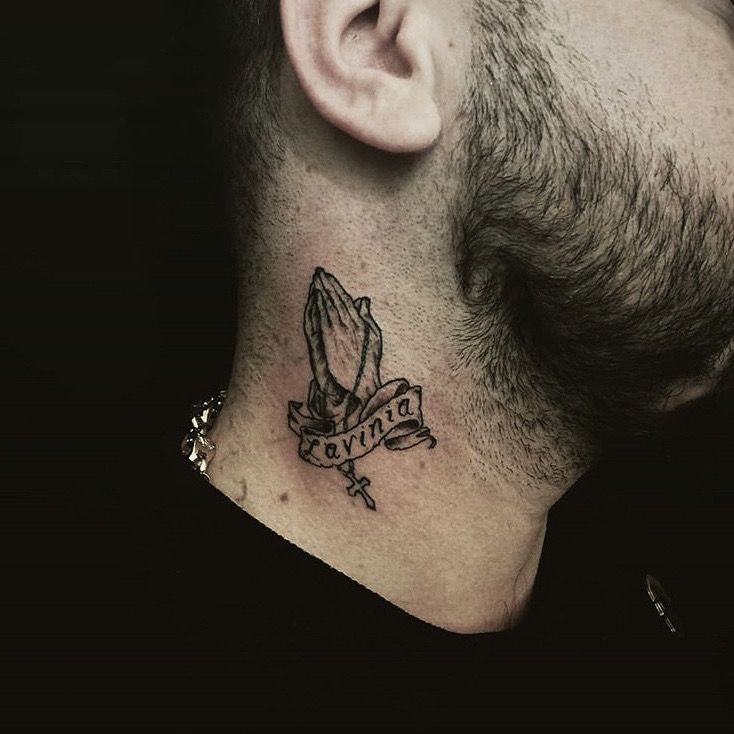 a man with a small dove trashpolka tattoos on his neck, berlin, germany