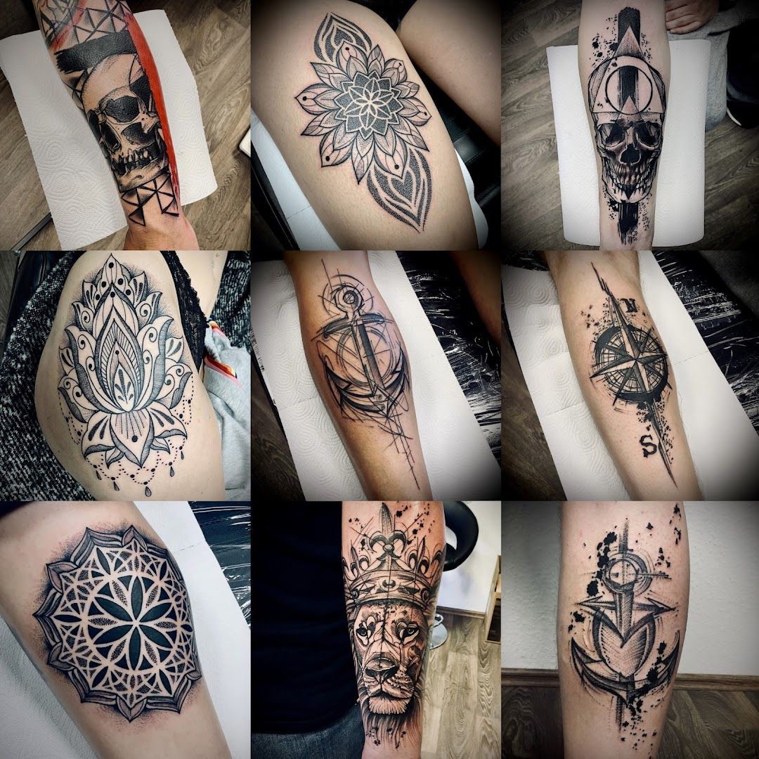 a collection of japanische tattoos in leipzigs on the arm, rhein-sieg-kreis, germany