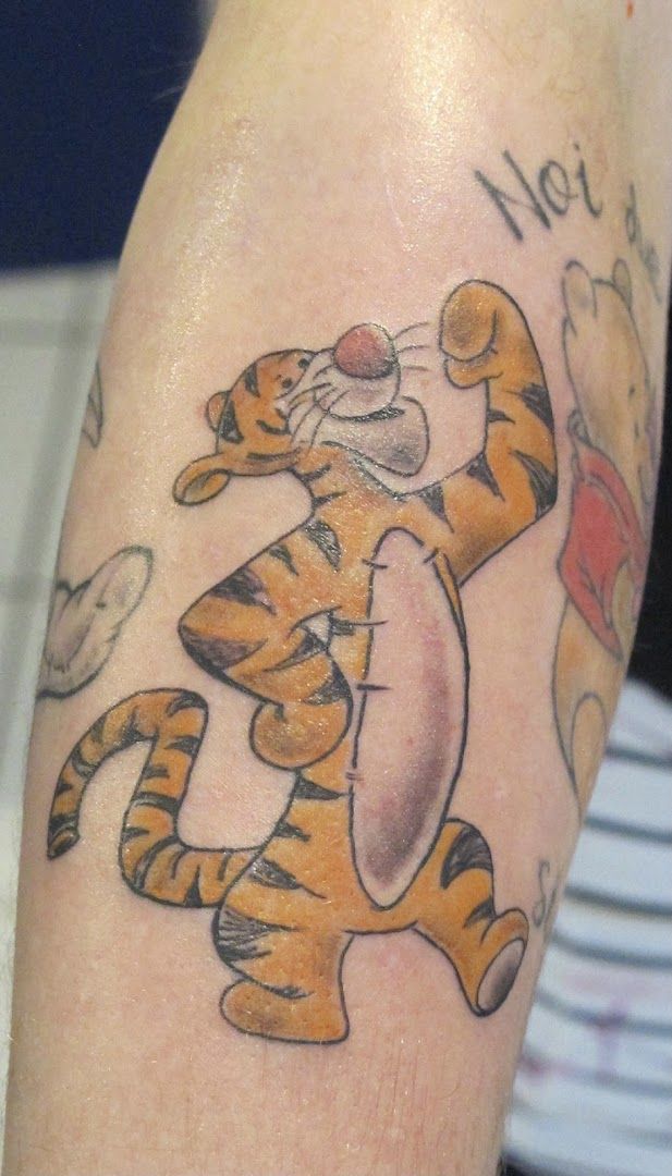 a japanische tattoos in leipzig of a tiger on the arm, rendsburg-eckernförde, germany