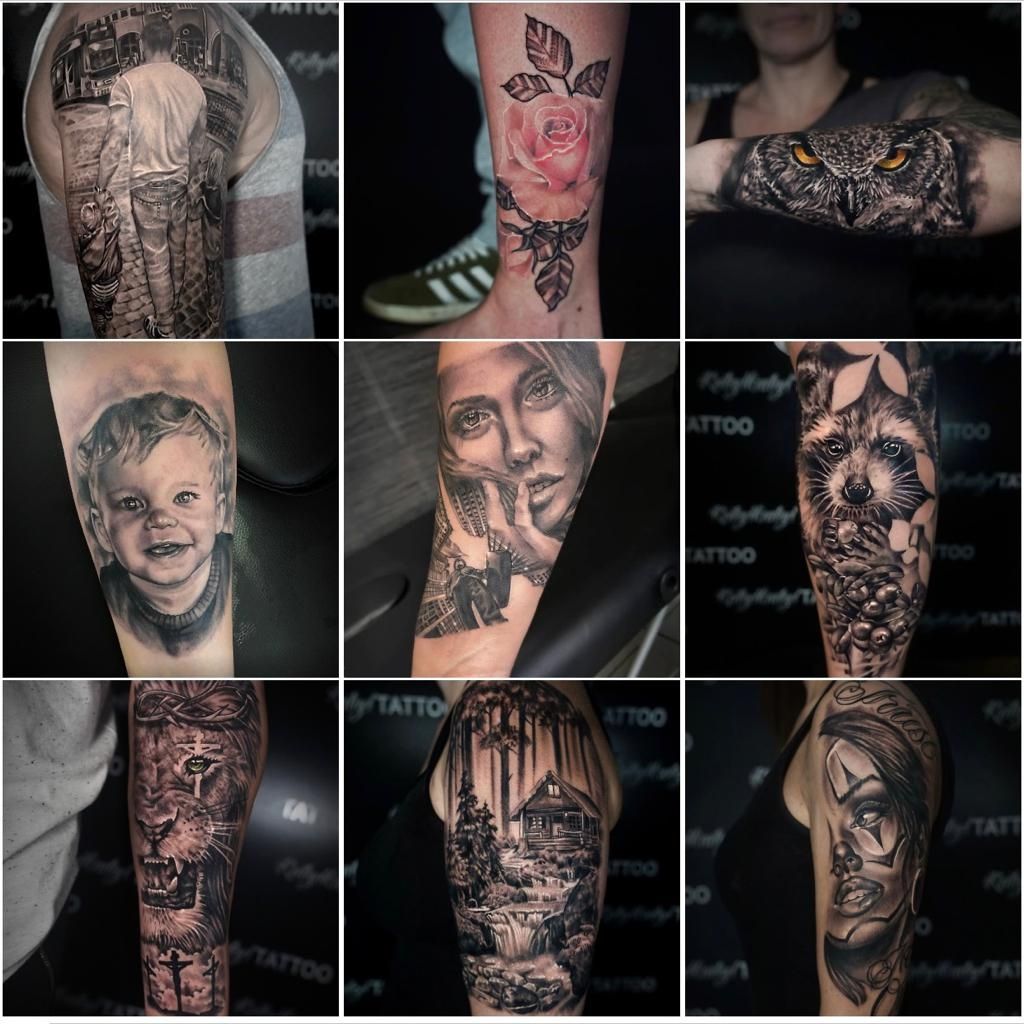 a collection of realistic tattooss, emmendingen, germany