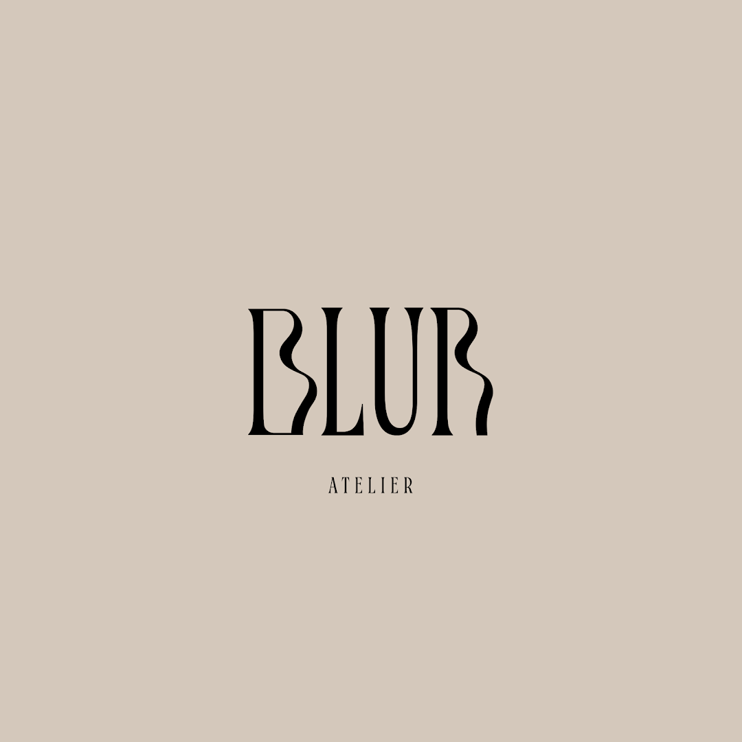 the word b u after in black on a beige background