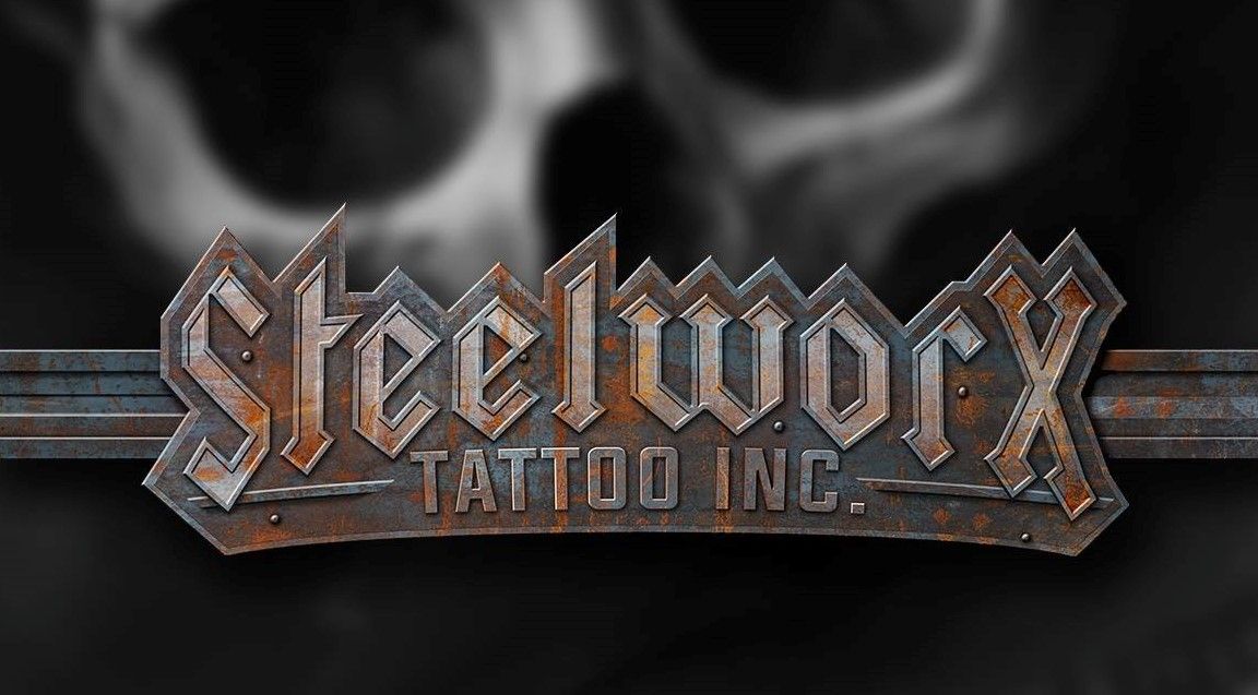 the logo for the band's upcoming album,'cover-up tattoo ', schweinfurt, germany