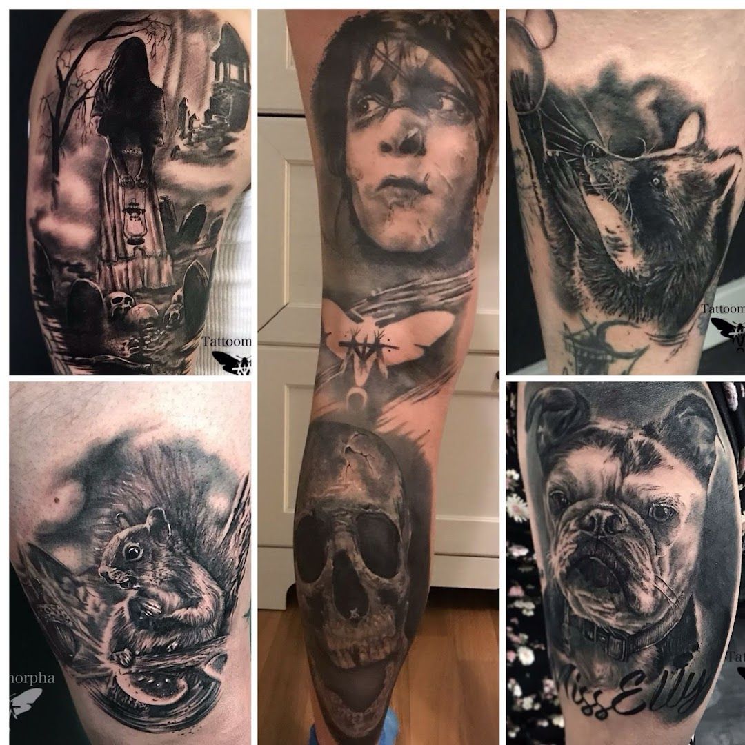 a collection of narben tattoos done by a tattoo artist, bochum, germany