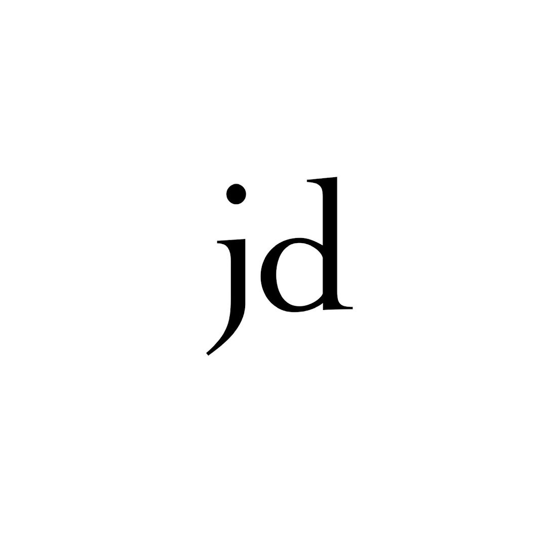 the letter j is a black and white font