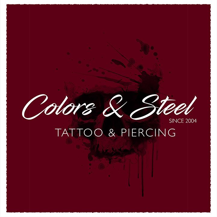 the logo for the narben tattoo and piercing shop, saarlouis, germany