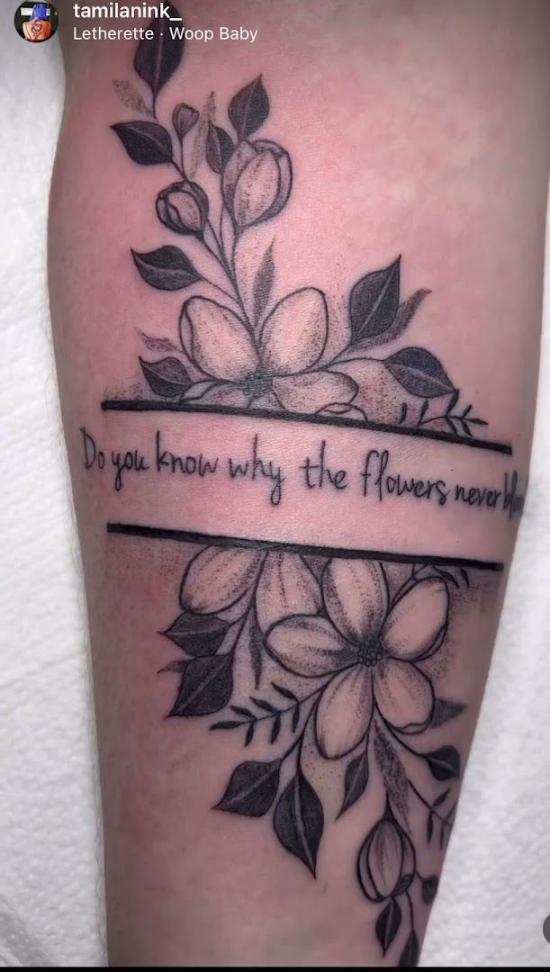 a narben tattoo with a quote on it, paderborn, germany