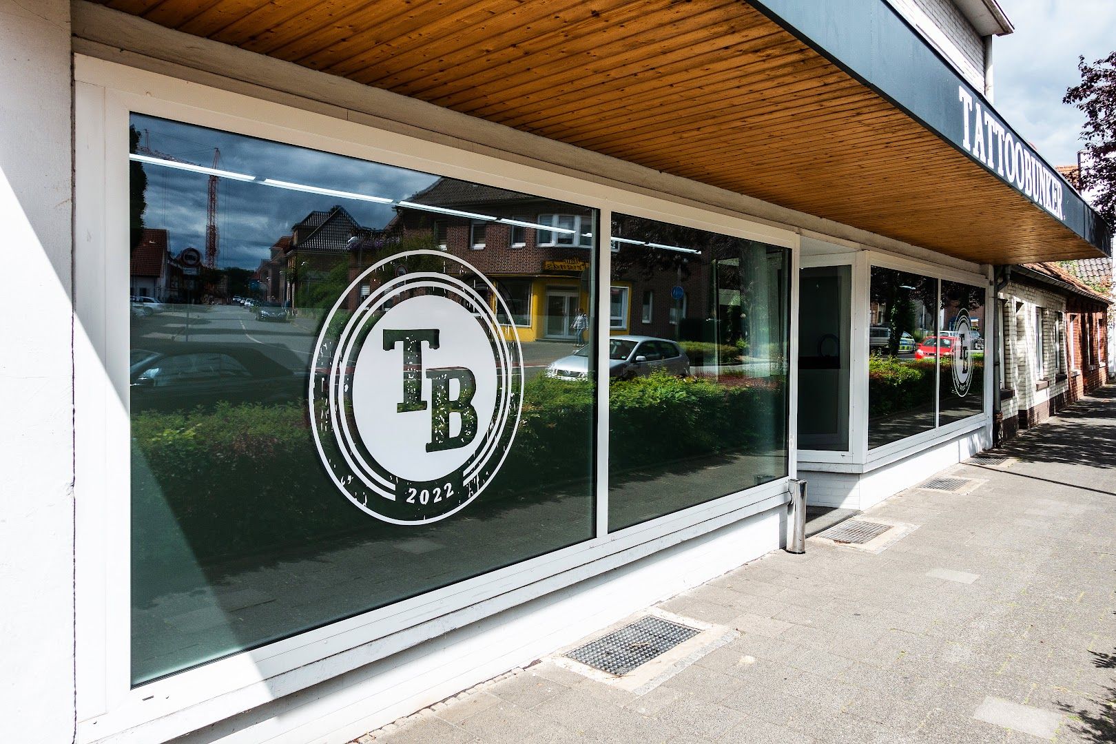 the front of a building with a sign that reads,'the best coffee shop in the world