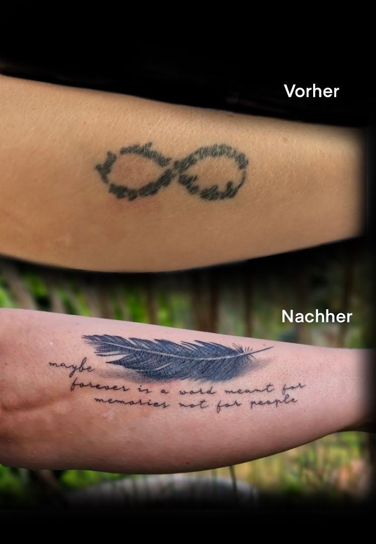 a narben tattoo that has been done on the arm, südwestpfalz, germany