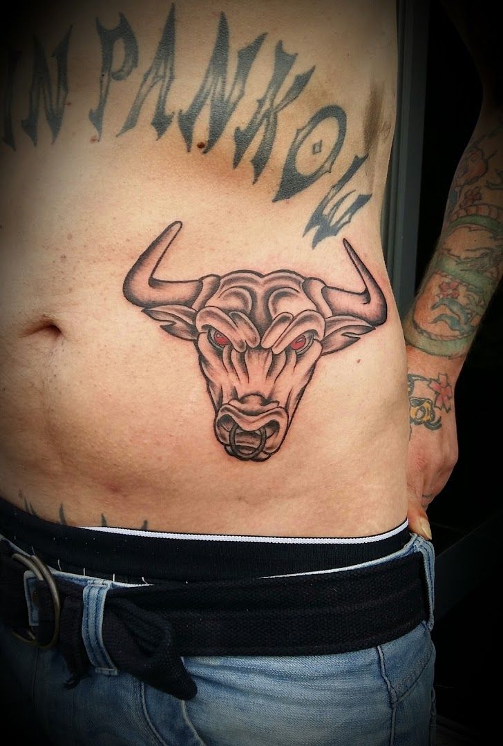 bull narben tattoo designs for men, berlin, germany