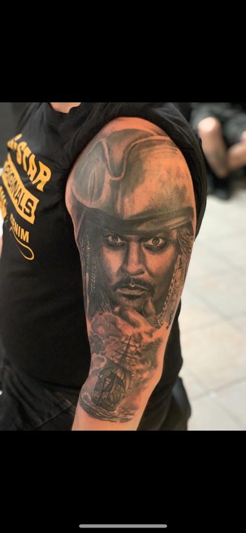 a man with a japanische tattoos in leipzig on his arm, forchheim, germany